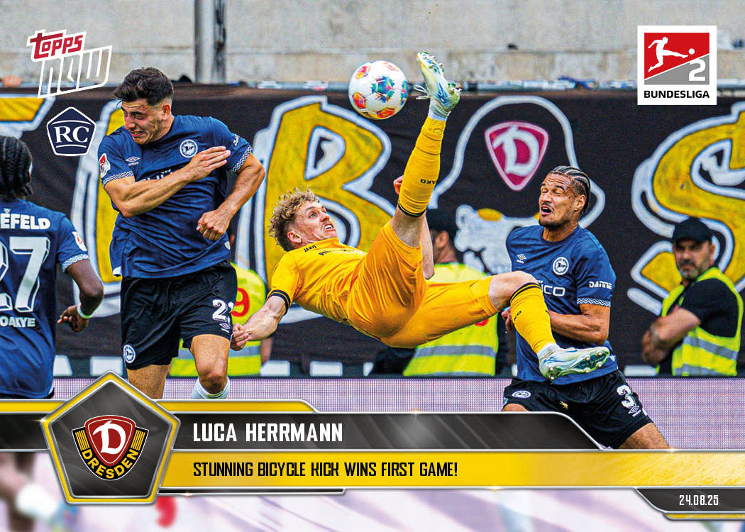 Luca Herrmann - 2025-26 Bundesliga Topps NOW® - Card 9 - PR: 370