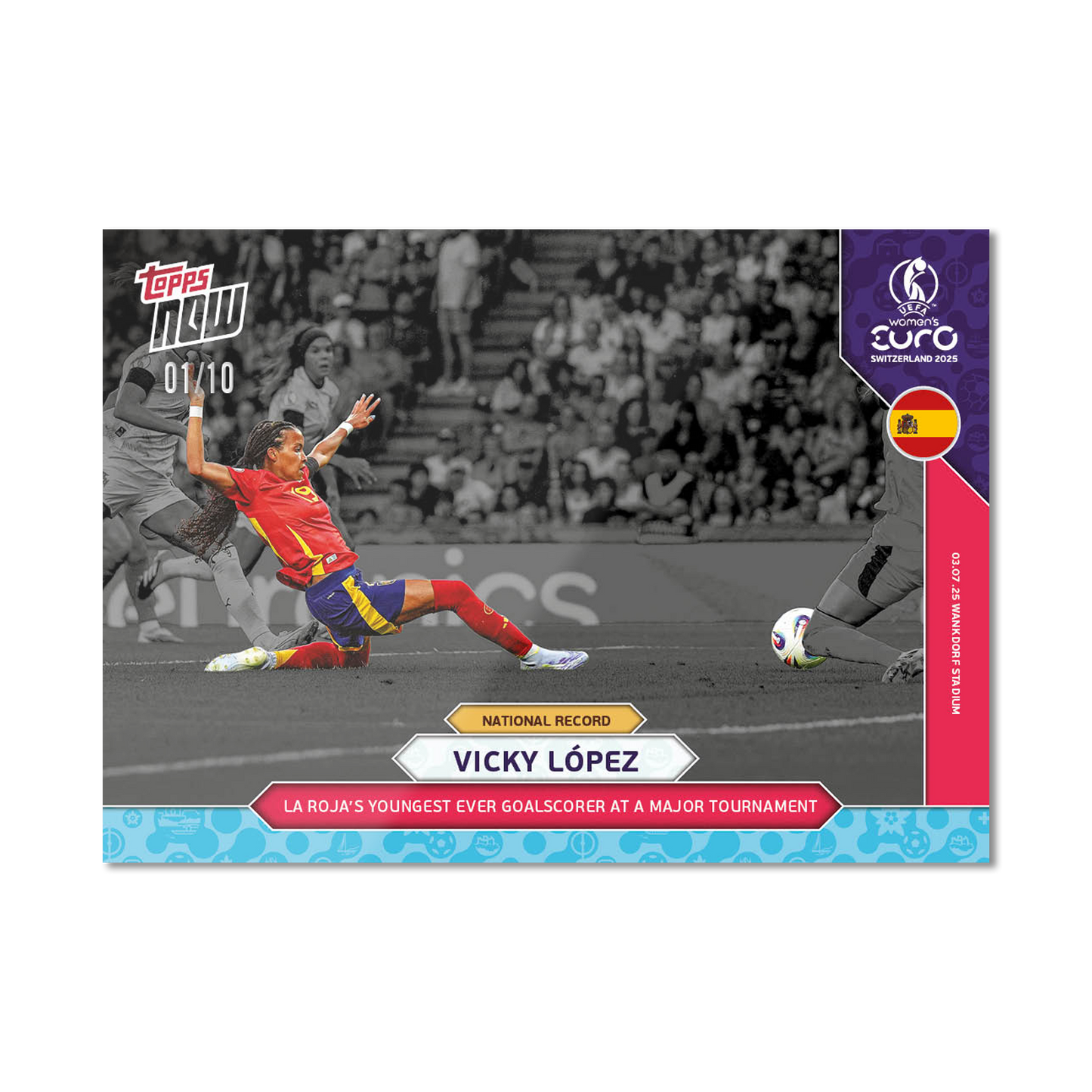 Vicky López - UEFA Women’s EURO 2025™ Topps NOW® - Card 4 - PR: 301
