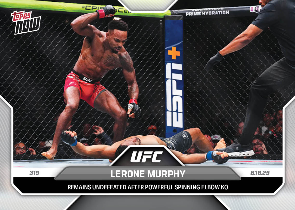 Lerone Murphy - 2025 UFC Topps NOW® - Card 27 - PR: 728