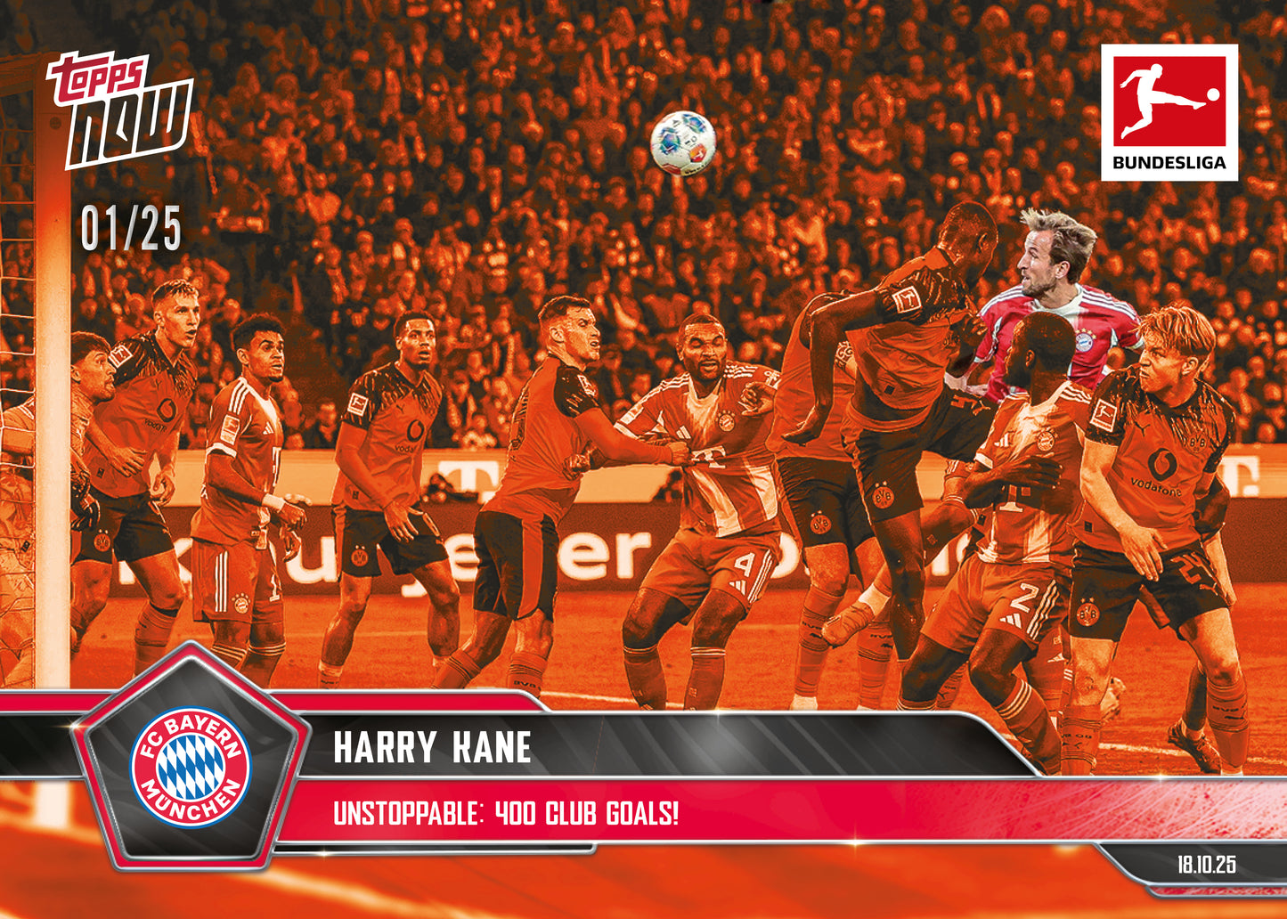 Harry Kane - 2025-26 Bundesliga Topps NOW® - Card 43 - PR: 513