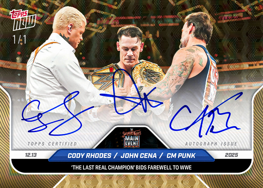 John Cena - 2025 WWE Topps NOW® - Card 137 - PR: 40796