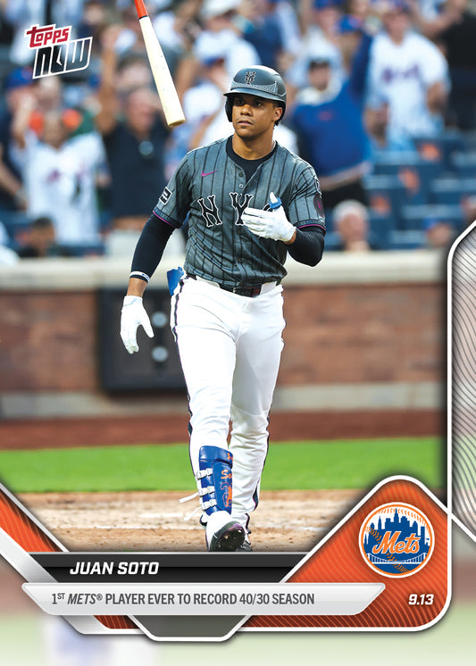 Juan Soto - 2025 MLB Topps NOW® - Card 705 - PR: 1393