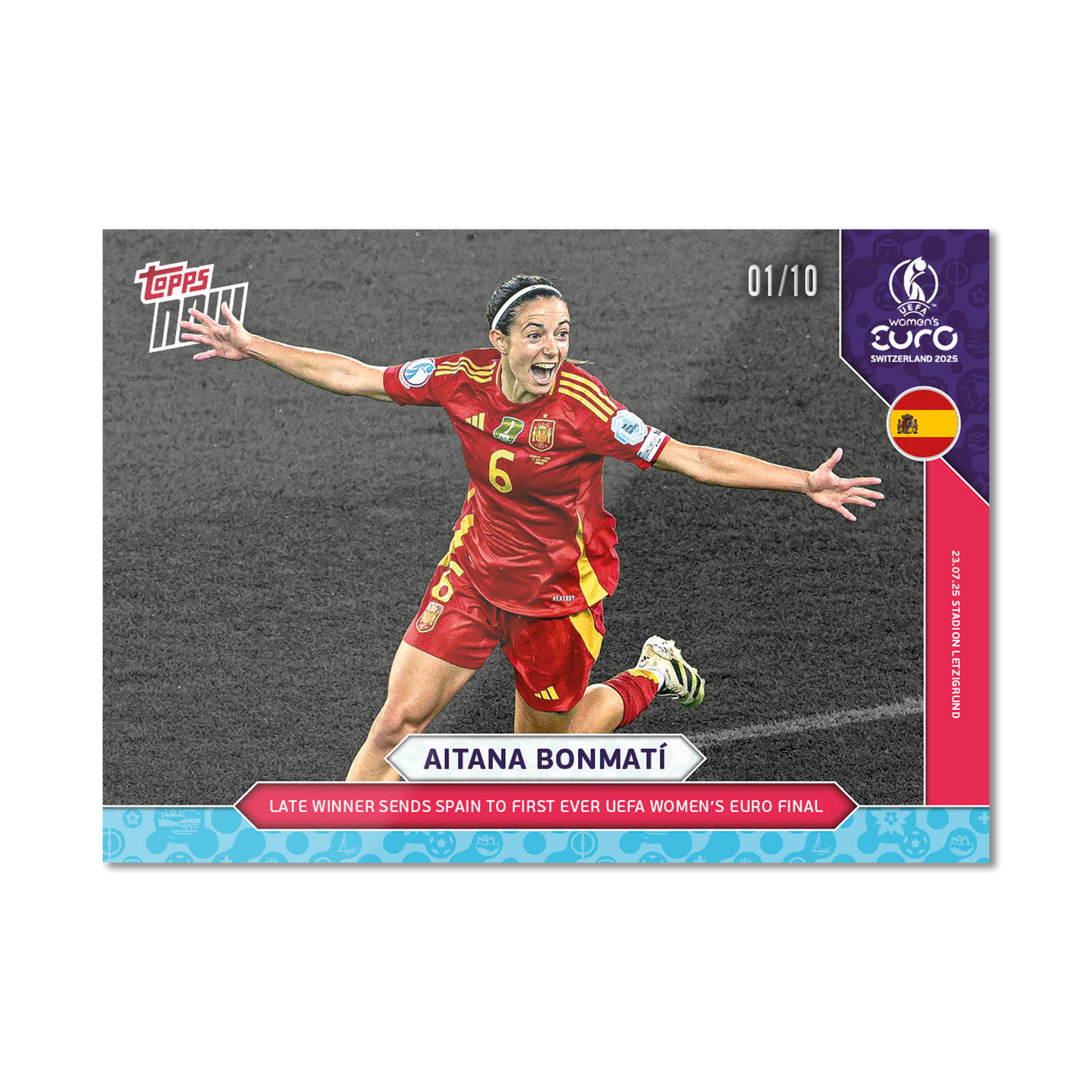 Aitana Bonmatí - UEFA Women’s EURO 2025™ Topps NOW® - Card 26 - PR: 837