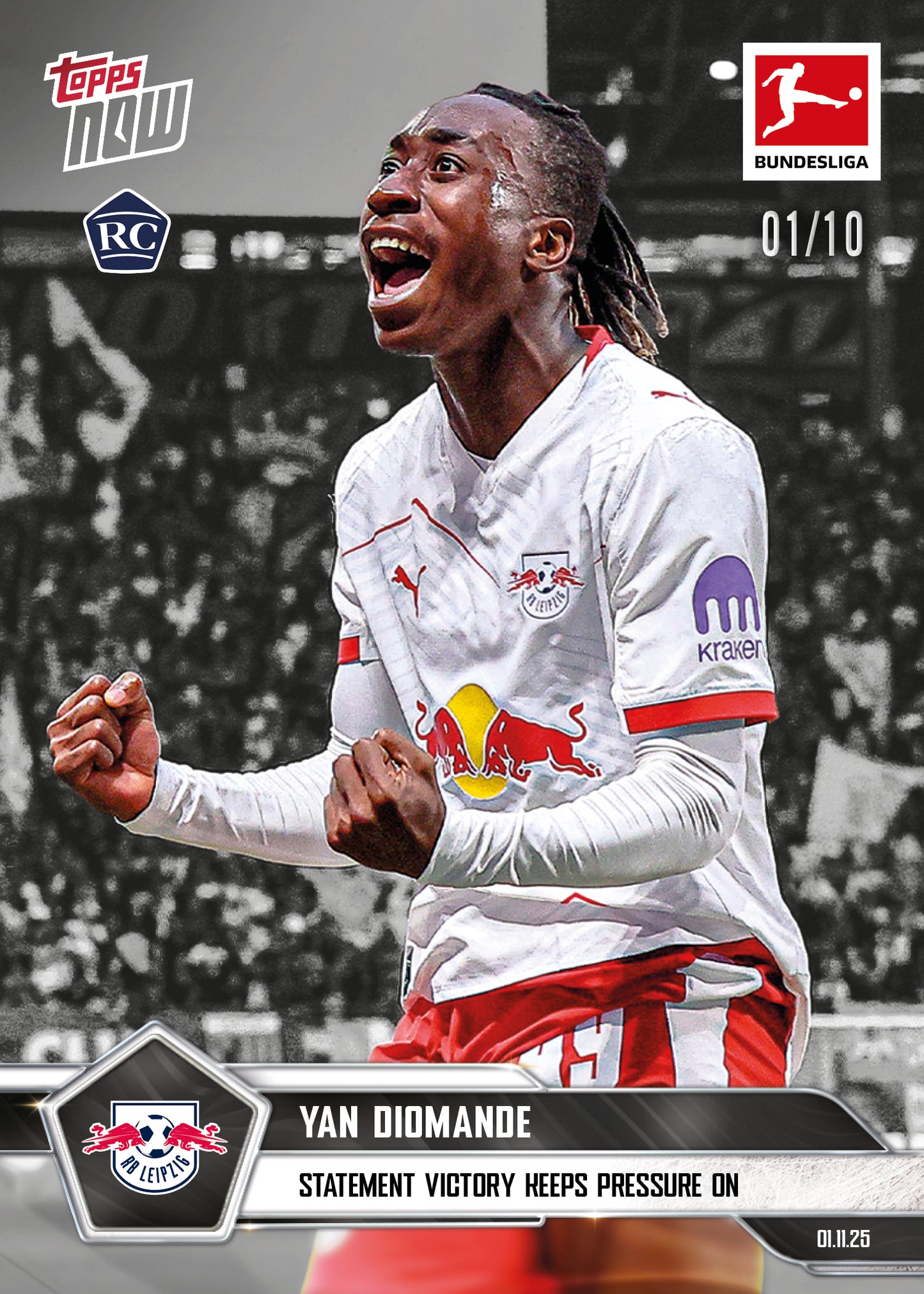 Yan Diomande - 2025-26 Bundesliga Topps NOW® - Card 56