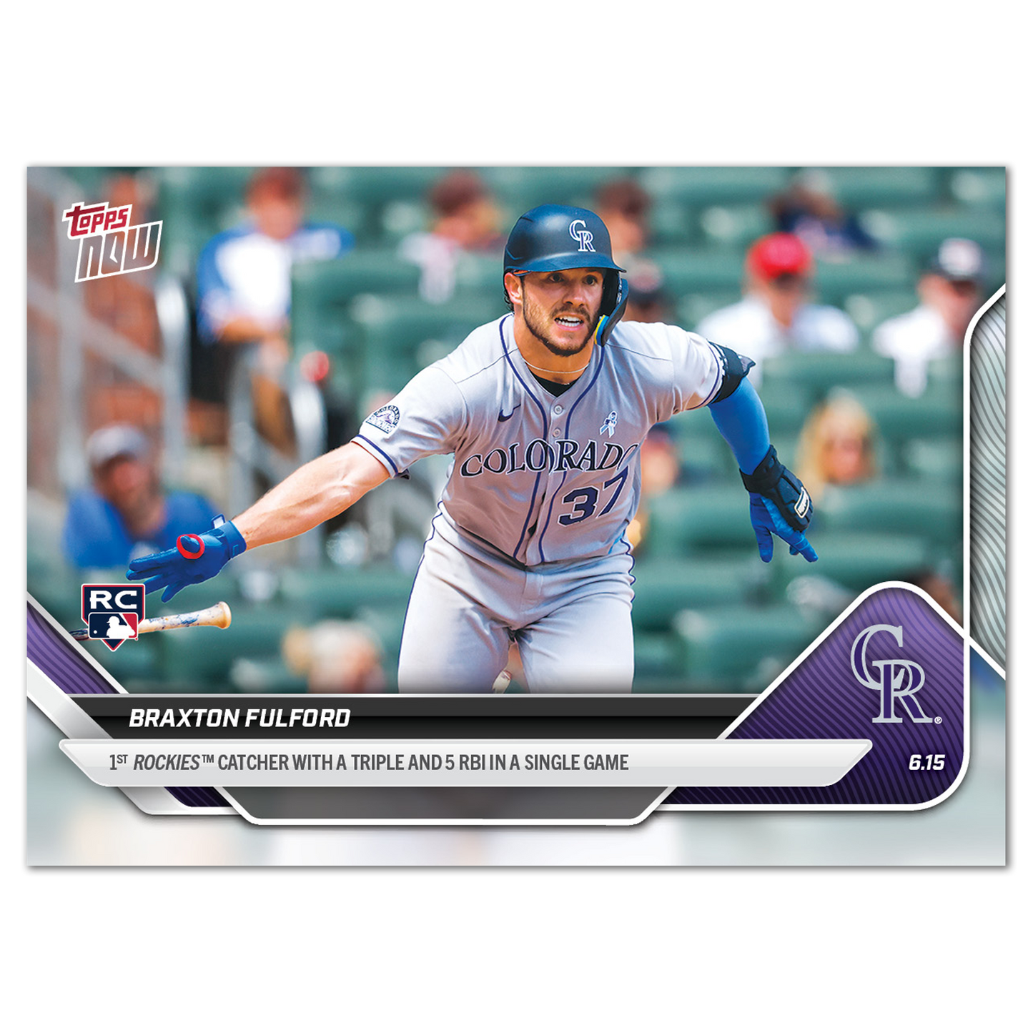 Braxton Fulford - 2025 MLB Topps NOW® - Card 301 - PR: 411
