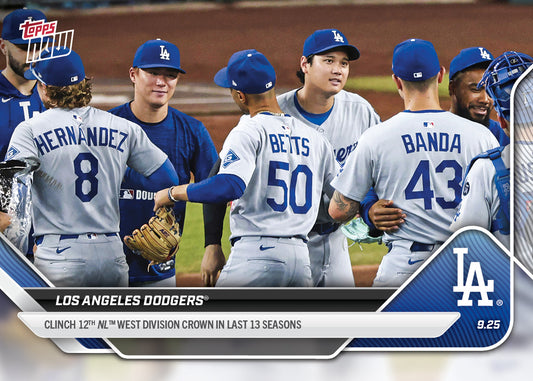 Los Angeles Dodgers - 2025 MLB Topps NOW® - Card 770 - PR: 2940