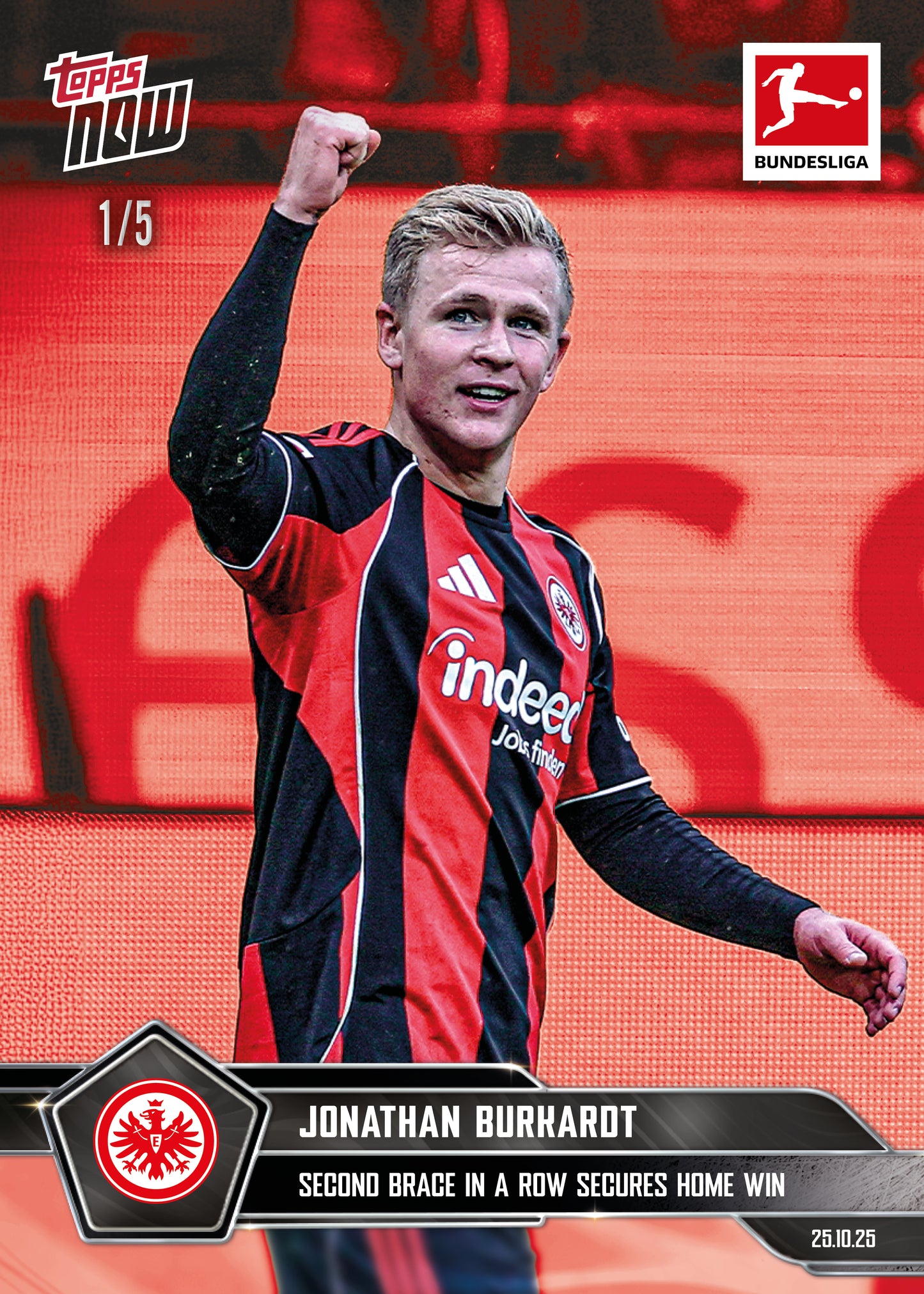 Jonathan Burkardt - 2025-26 Bundesliga Topps NOW® - Card 51 - PR: 202