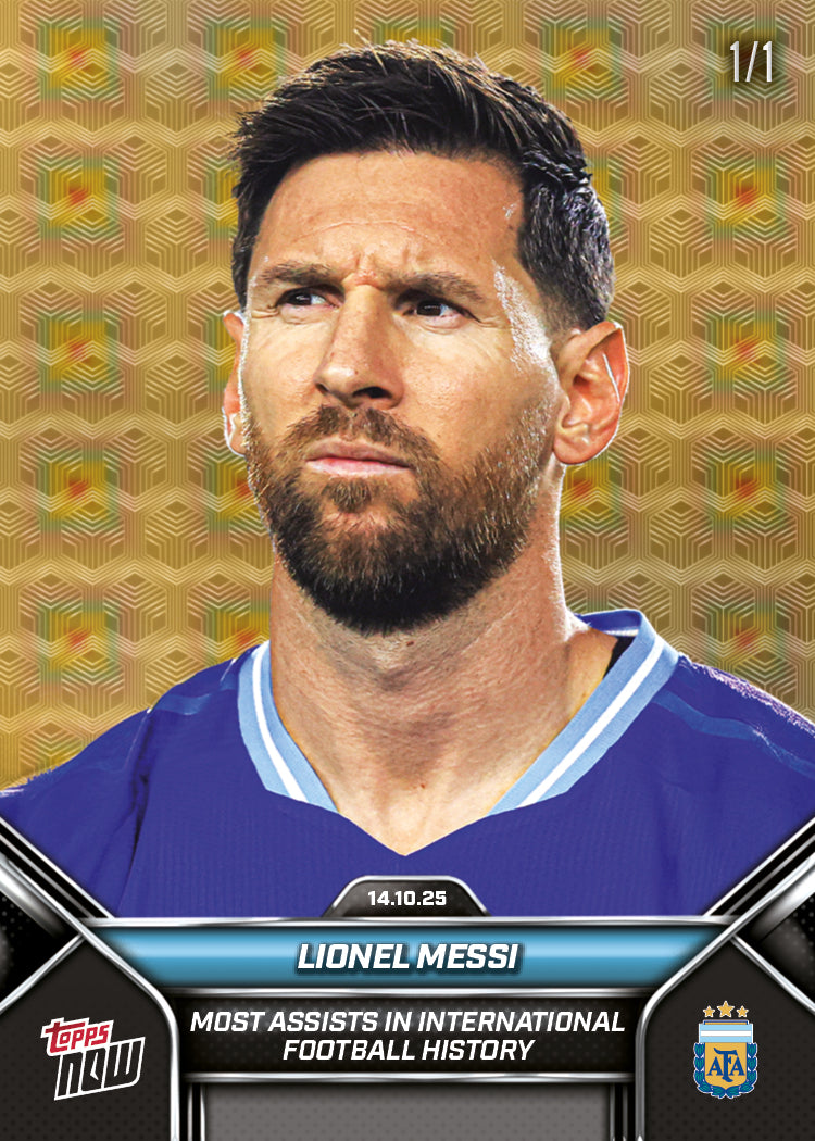 Lionel Messi - 2024-25 Argentina Topps NOW® - Card 3 - PR: 8429