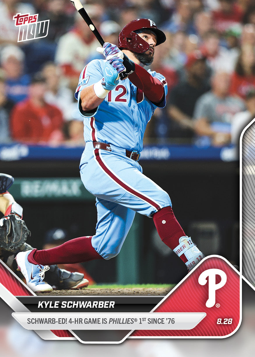 Kyle Schwarber - 2025 MLB Topps NOW® - Card 625 - LOOK FOR RELICS - PR: 14080