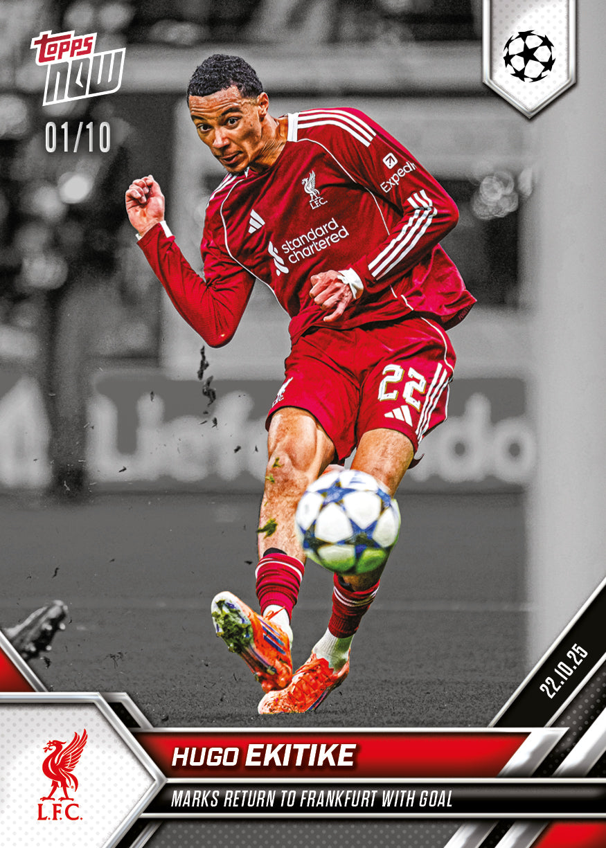 Hugo Ekitike - 2025-26 UCL Topps NOW® - Card 41 - PR: 792