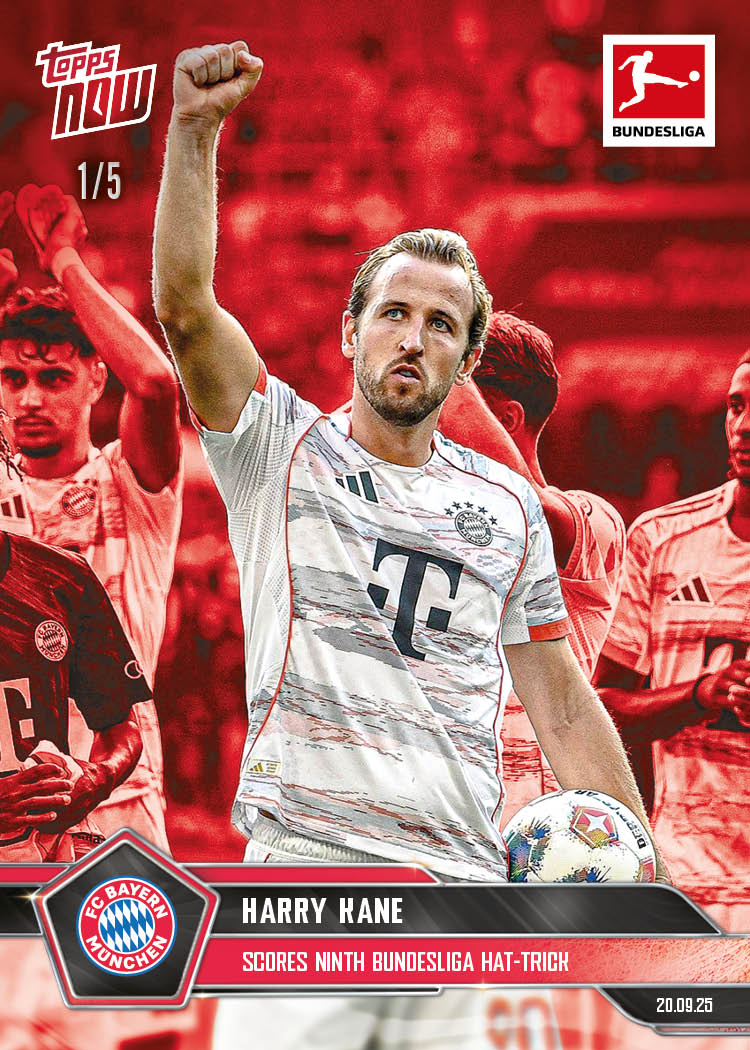 Harry Kane - 2025-26 Bundesliga Topps NOW® - Card 27 - PR: 317