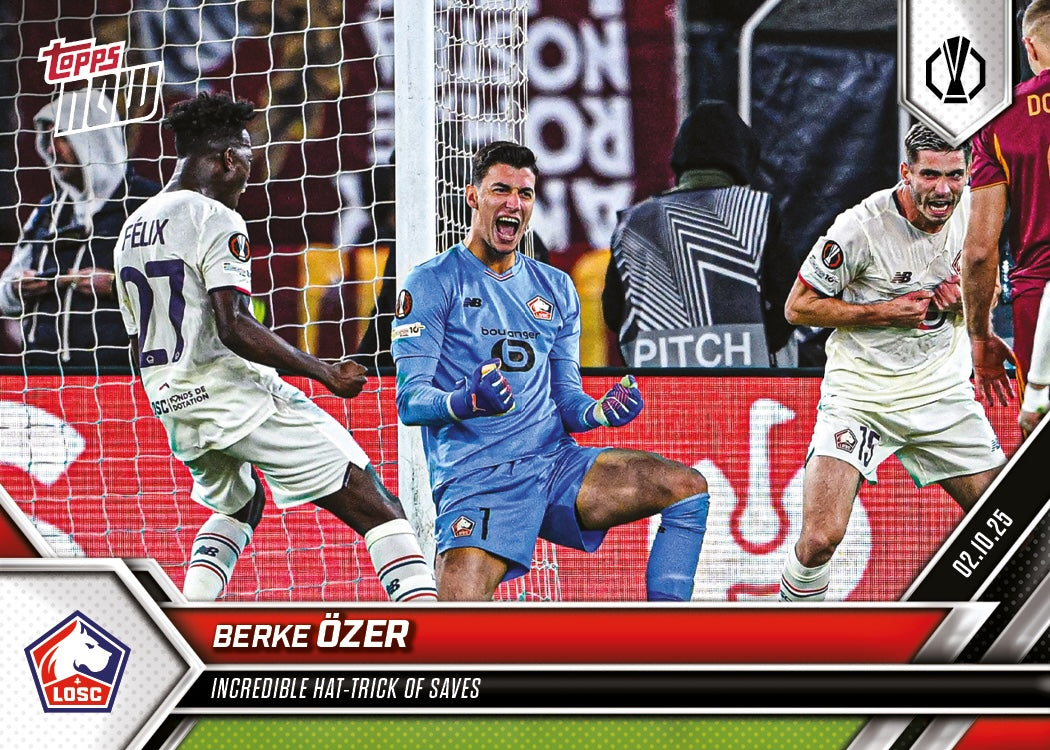 Berke Ozer - 2025-26 UEL Topps NOW® - Card 5 - PR: 90