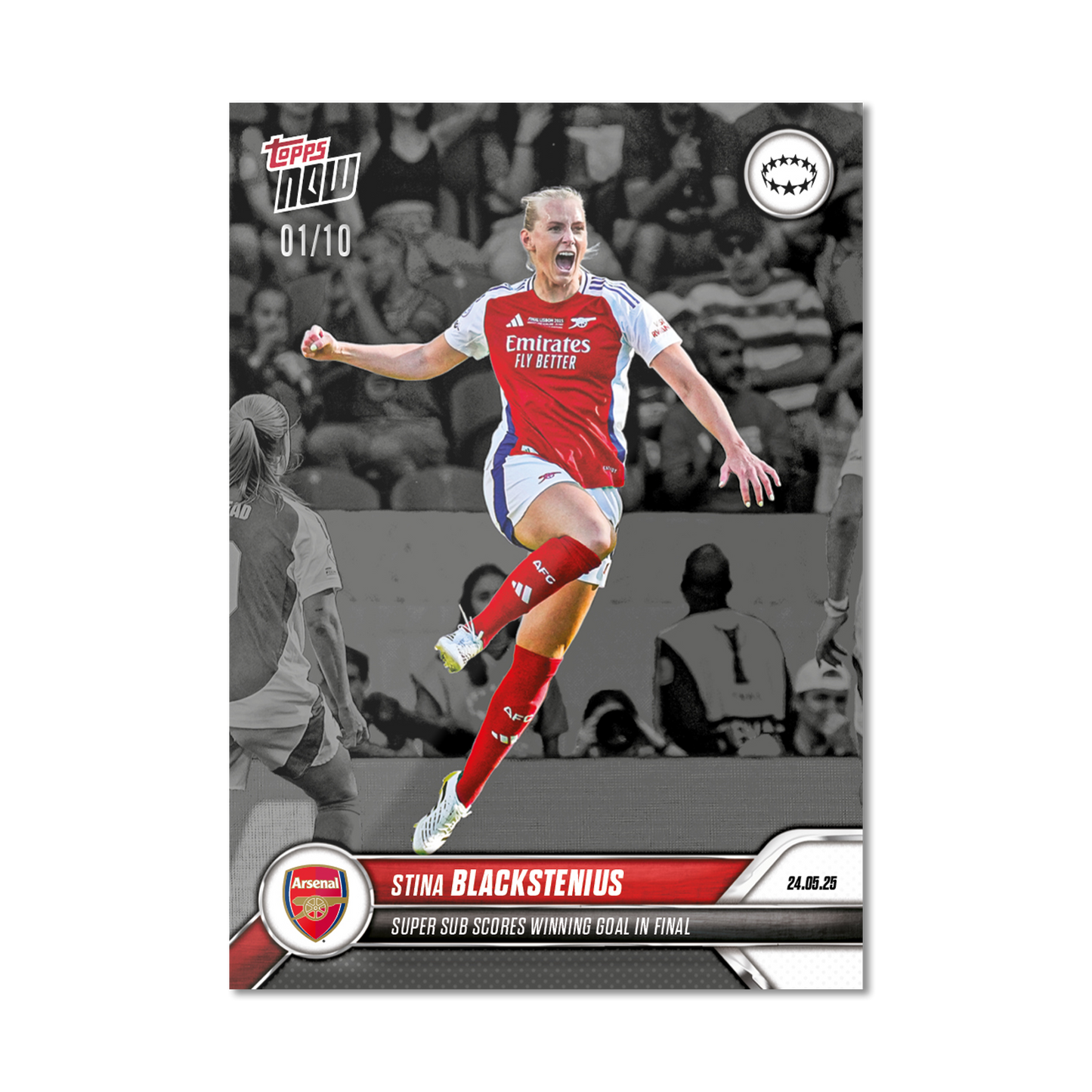 Stina Blackstenius - 2024-25 UWCL Topps NOW® - Card 29 - LOOK FOR RELICS - PR: 1115