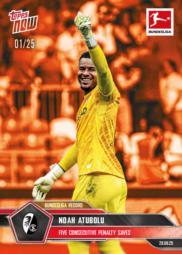 Noah Atubolu - 2025-26 Bundesliga Topps NOW® - Card 28 - PR: 187