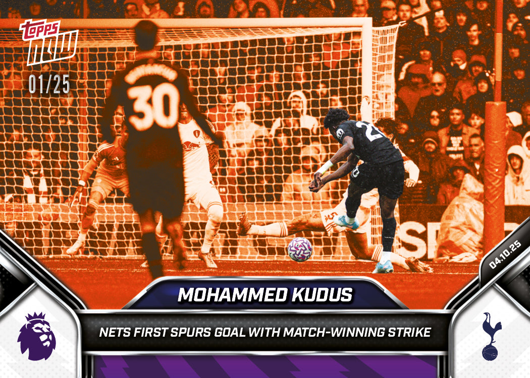 Mohammed Kudus - 2025-26 Premier League Topps NOW® - Card 30 - PR: 263