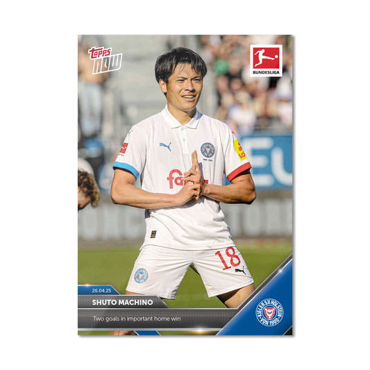 Shuto Machino - 2024-25 Bundesliga Topps NOW® Card 174 - PR: 469