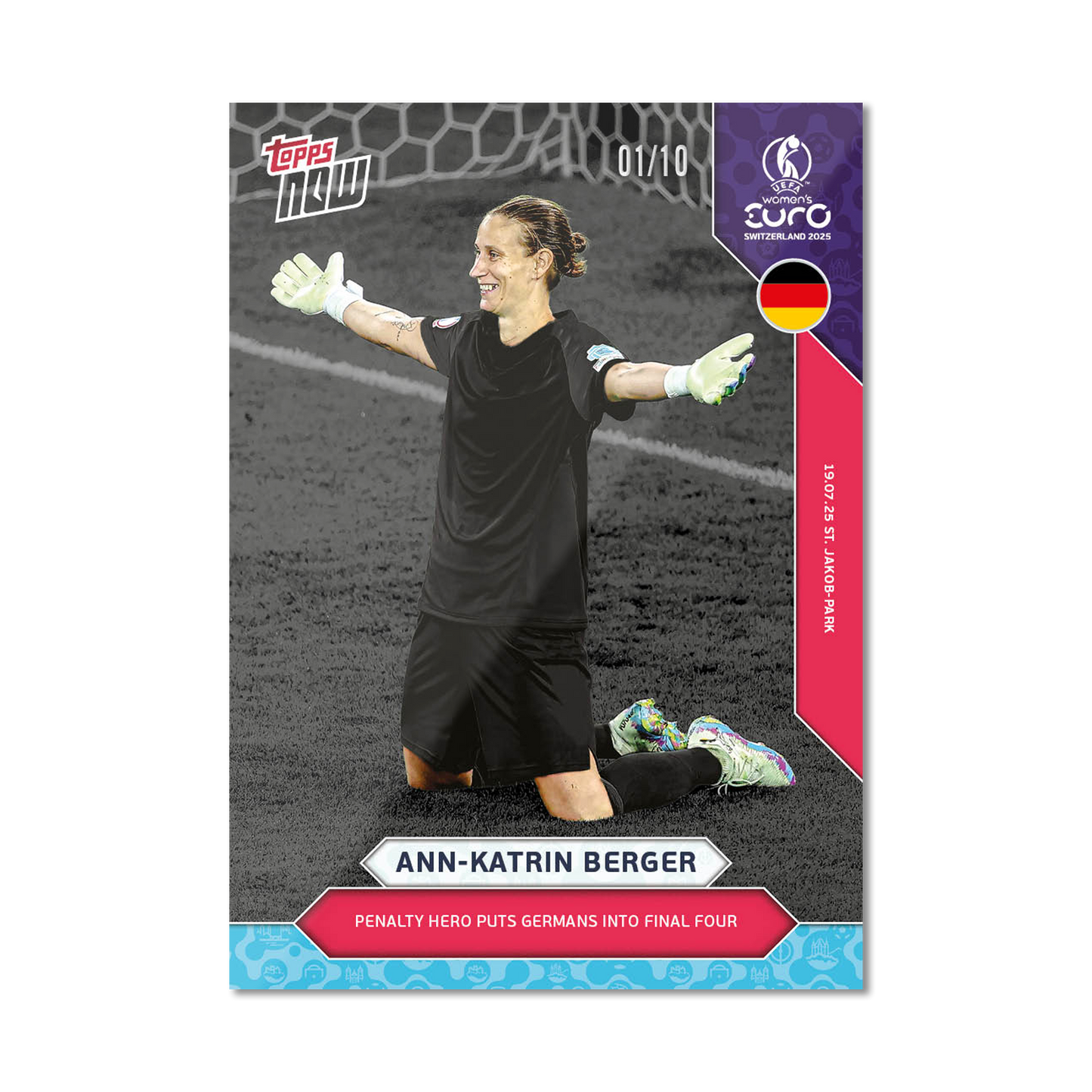 Ann-Katrin Berger - UEFA Women’s EURO 2025™ Topps NOW®  - Card 24 - PR: 234