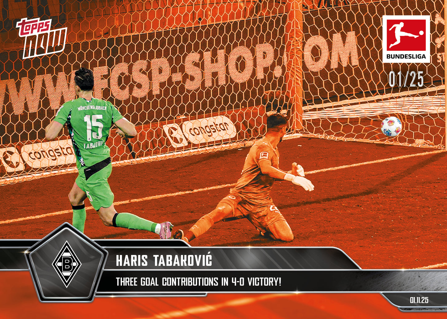 Haris Tabaković - 2025-26 Bundesliga Topps NOW® - Card 52