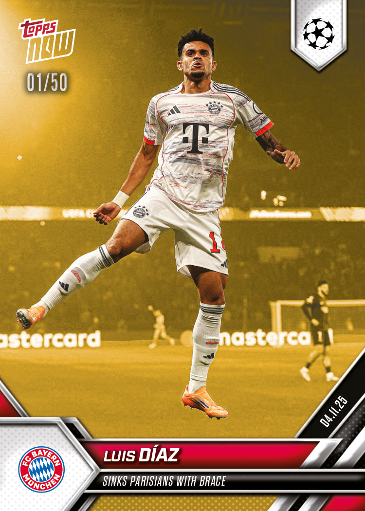 Luis Díaz - 2025-26 UCL Topps NOW® - Card 44