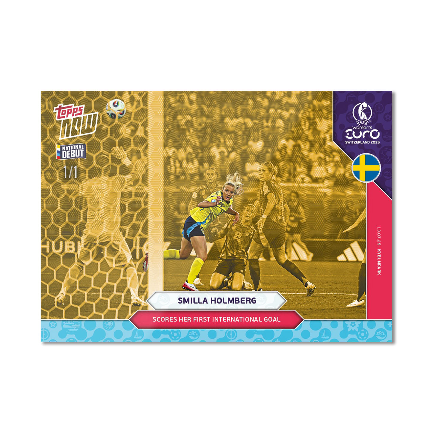 Smilla Hilma Holmberg - UEFA Women’s EURO 2025™ Topps NOW®  - Card 17 - PR: 138