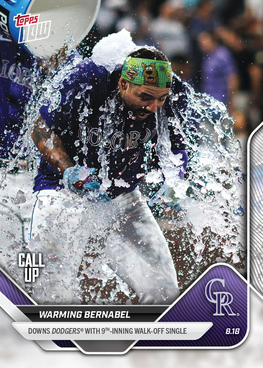 Warming Bernabel - 2025 MLB Topps NOW® - Card 572 - PR: 944