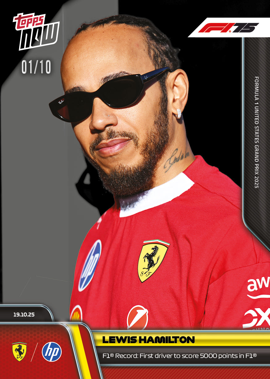 Lewis Hamilton - 2025 Formula 1® Topps NOW® - Card 70 - PR: 7103