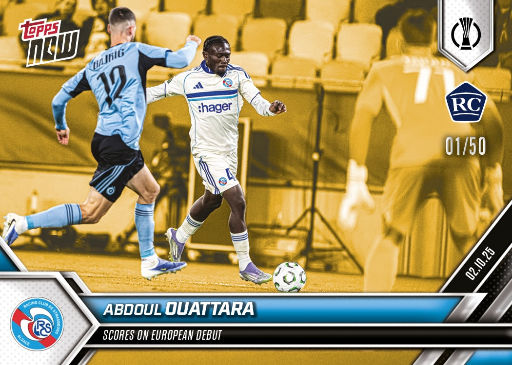 Abdoul Ouattara - 2025-26 UECL Topps NOW® - Card 3 - PR: 154