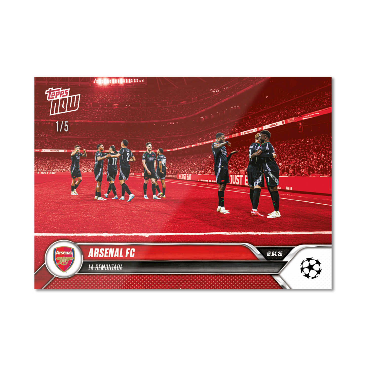 Arsenal FC - 2024-25 UCL Topps NOW® - Card 143 - PR: 641