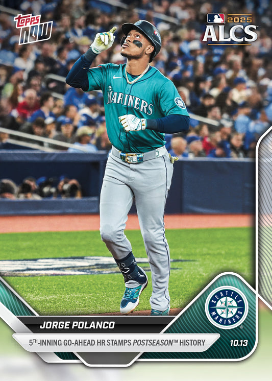 Jorge Polanco - 2025 MLB Topps NOW® - Card 864 - PR: 1163