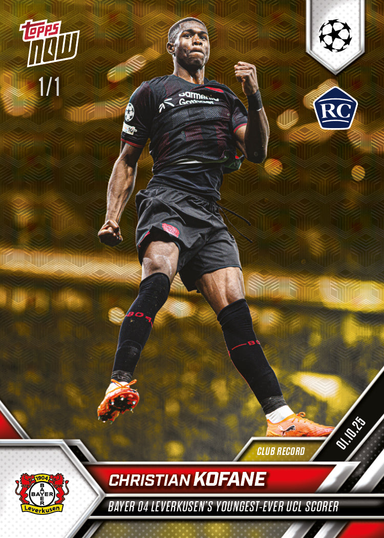 Christian Kofane - 2025-26 UCL Topps NOW® - Card 30