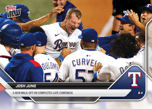 Josh Jung - 2025 MLB Topps NOW® - Card 516 - PR: 727