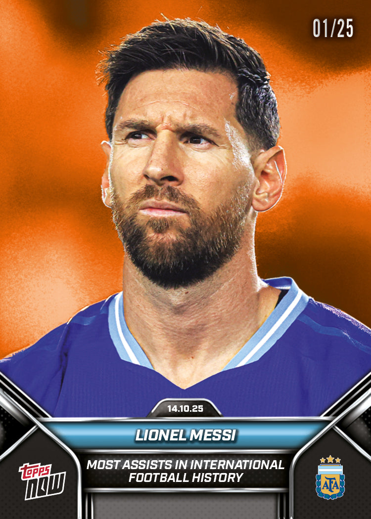 Lionel Messi - 2024-25 Argentina Topps NOW® - Card 3 - PR: 8429