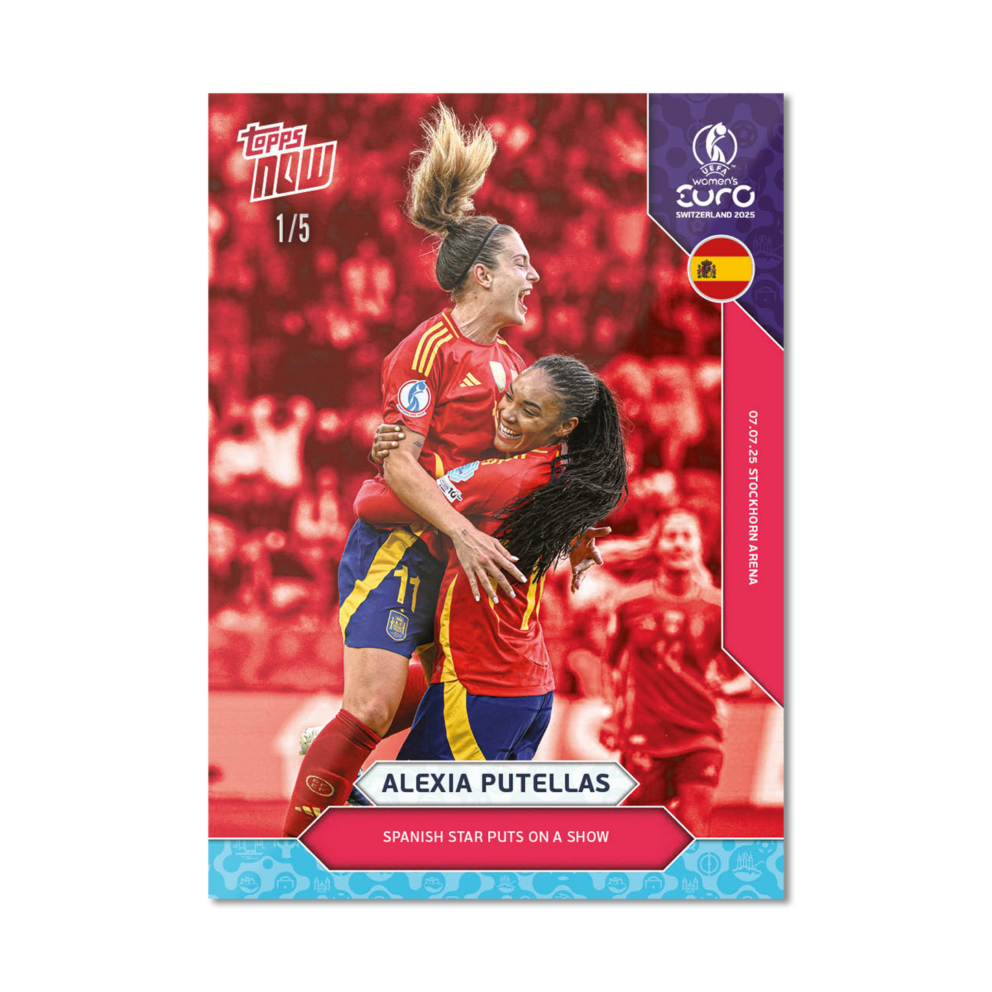 Alexia Putellas - UEFA Women’s EURO 2025™ Topps NOW® - Card 9 - PR: 561