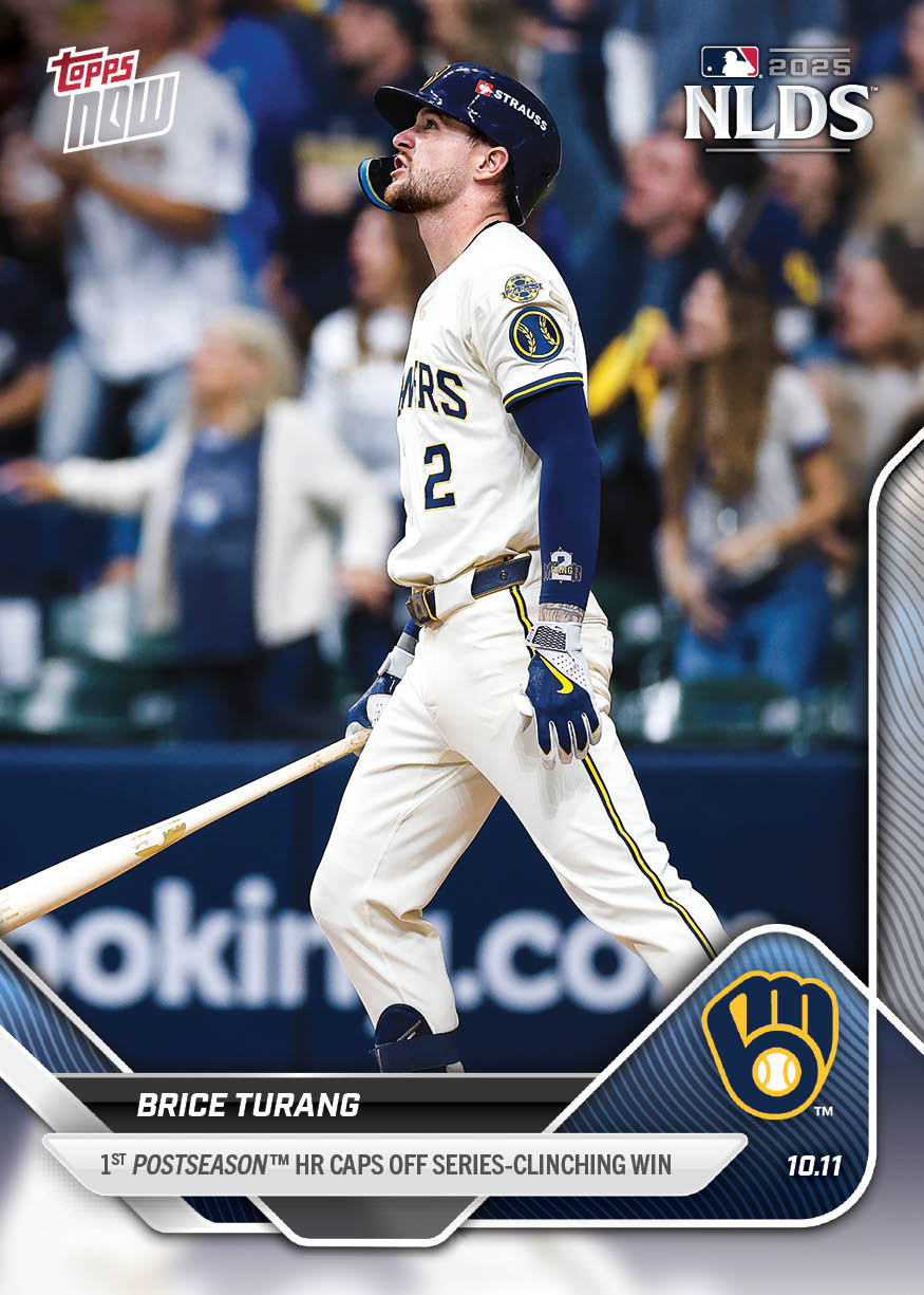 Brice Turang - 2025 MLB Topps NOW® - Card 857 - PR: 777