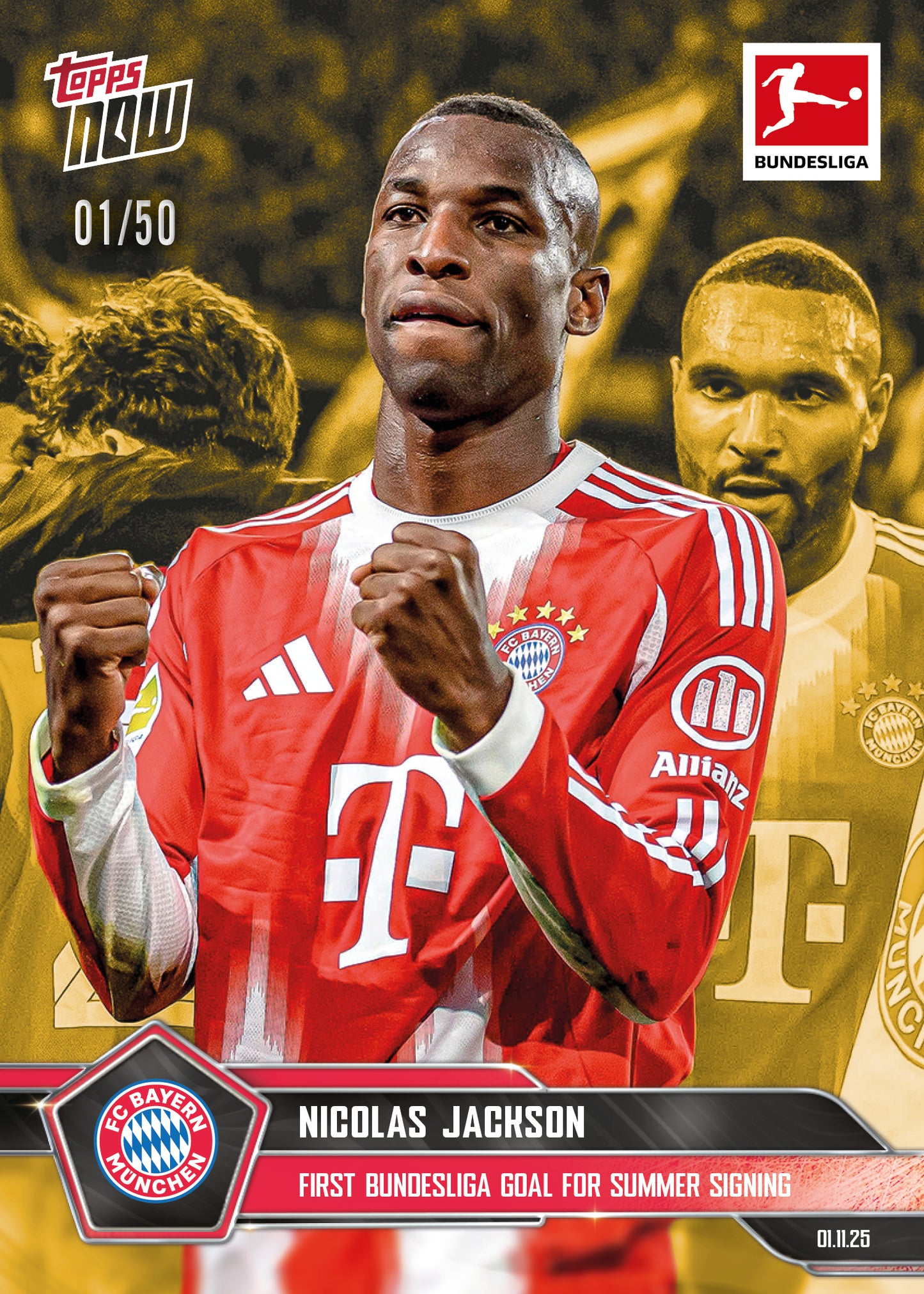 Nicolas Jackson - 2025-26 Bundesliga Topps NOW® - Card 54