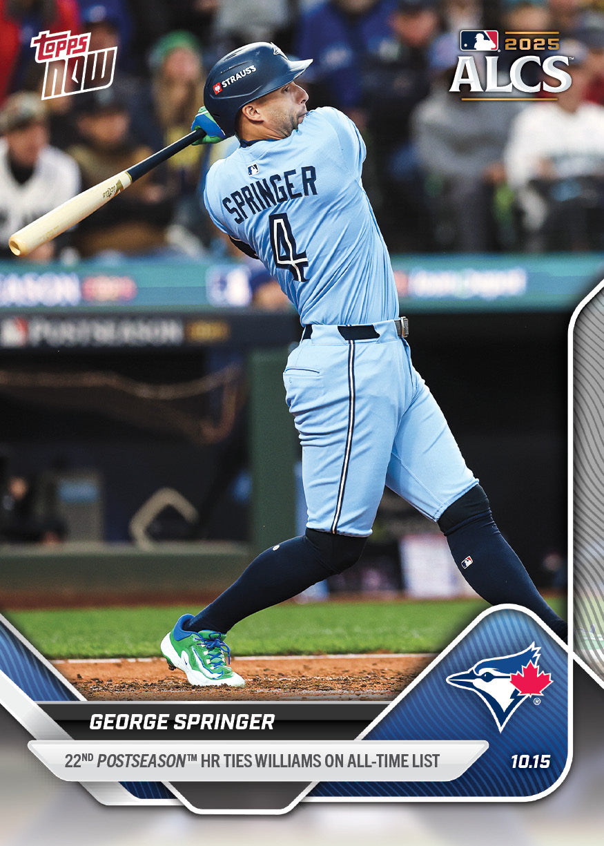 George Springer - 2025 MLB Topps NOW® - Card 871 - PR: 560