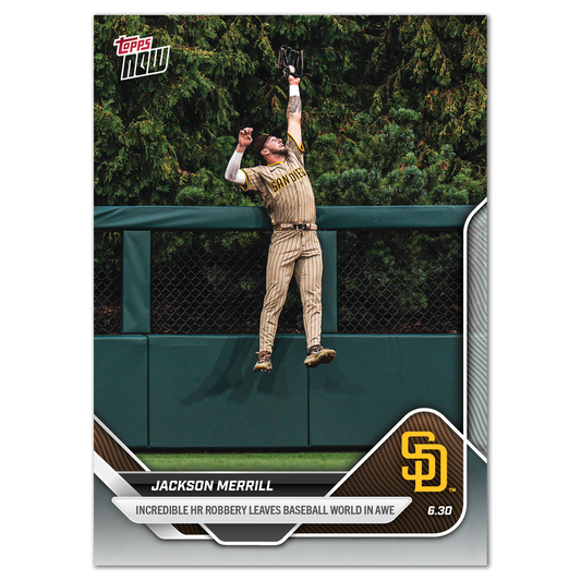 Jackson Merrill - 2025 MLB Topps NOW® - Card 367 - PR: 1445
