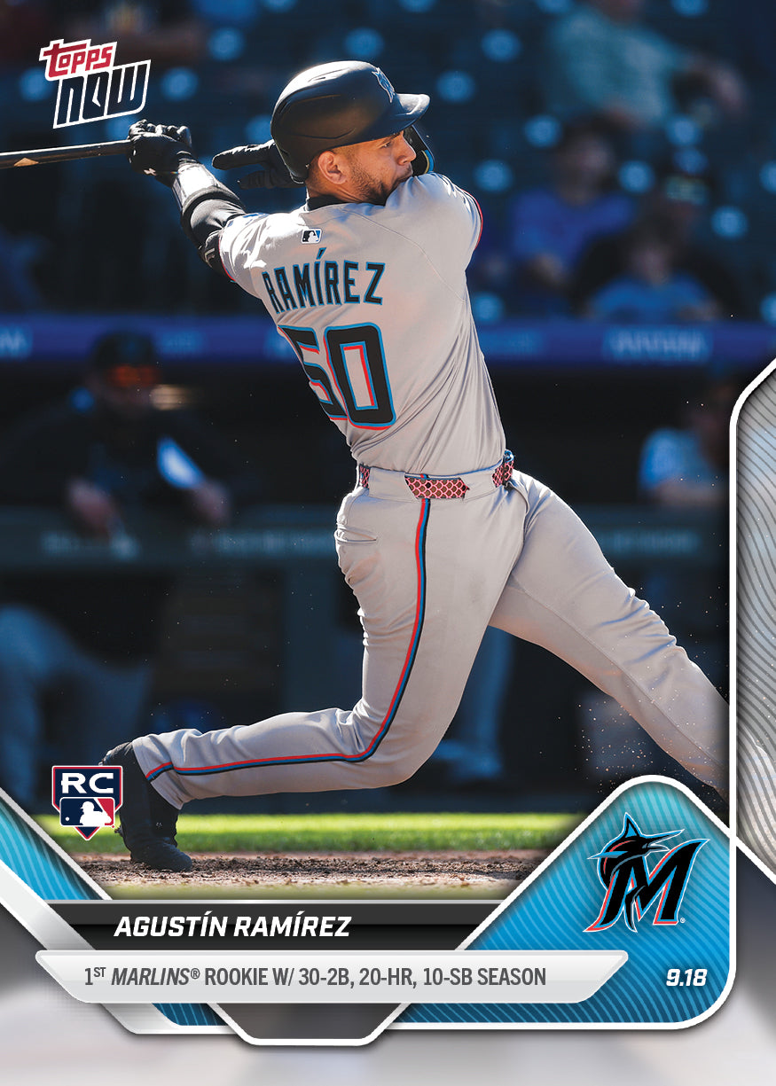 Agustín Ramírez - 2025 MLB Topps NOW® - Card 730 - PR: 599
