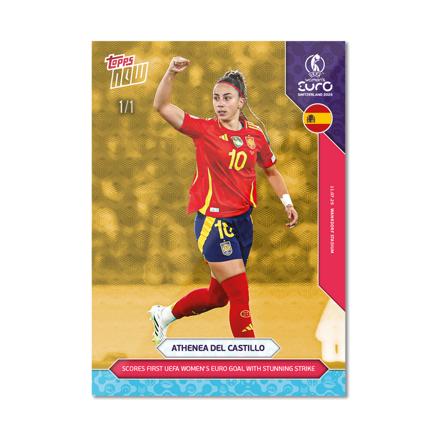 Athenea del Castillo - UEFA Women’s EURO 2025™ Topps NOW®  - Card 16 - PR: 415
