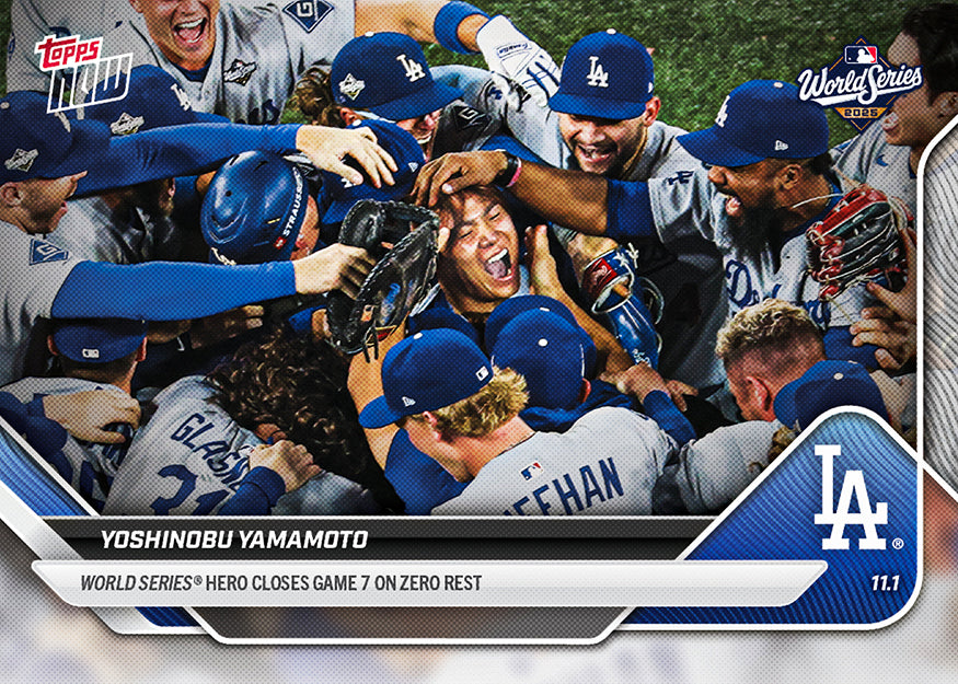 Yoshinobu Yamamoto - 2025 MLB Topps NOW® - Card 925 - PR: 50705
