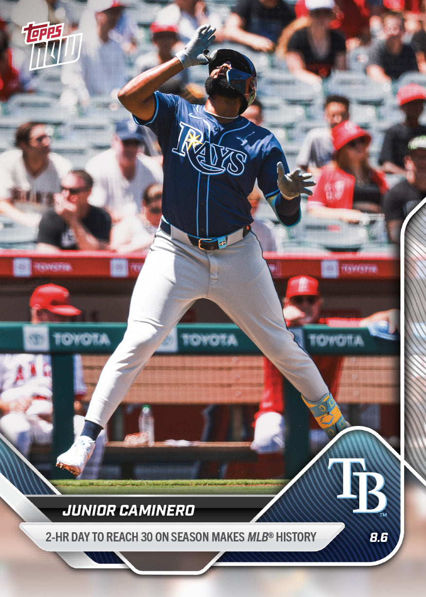 Junior Caminero - 2025 MLB Topps NOW® - Card 526 - PR: 679