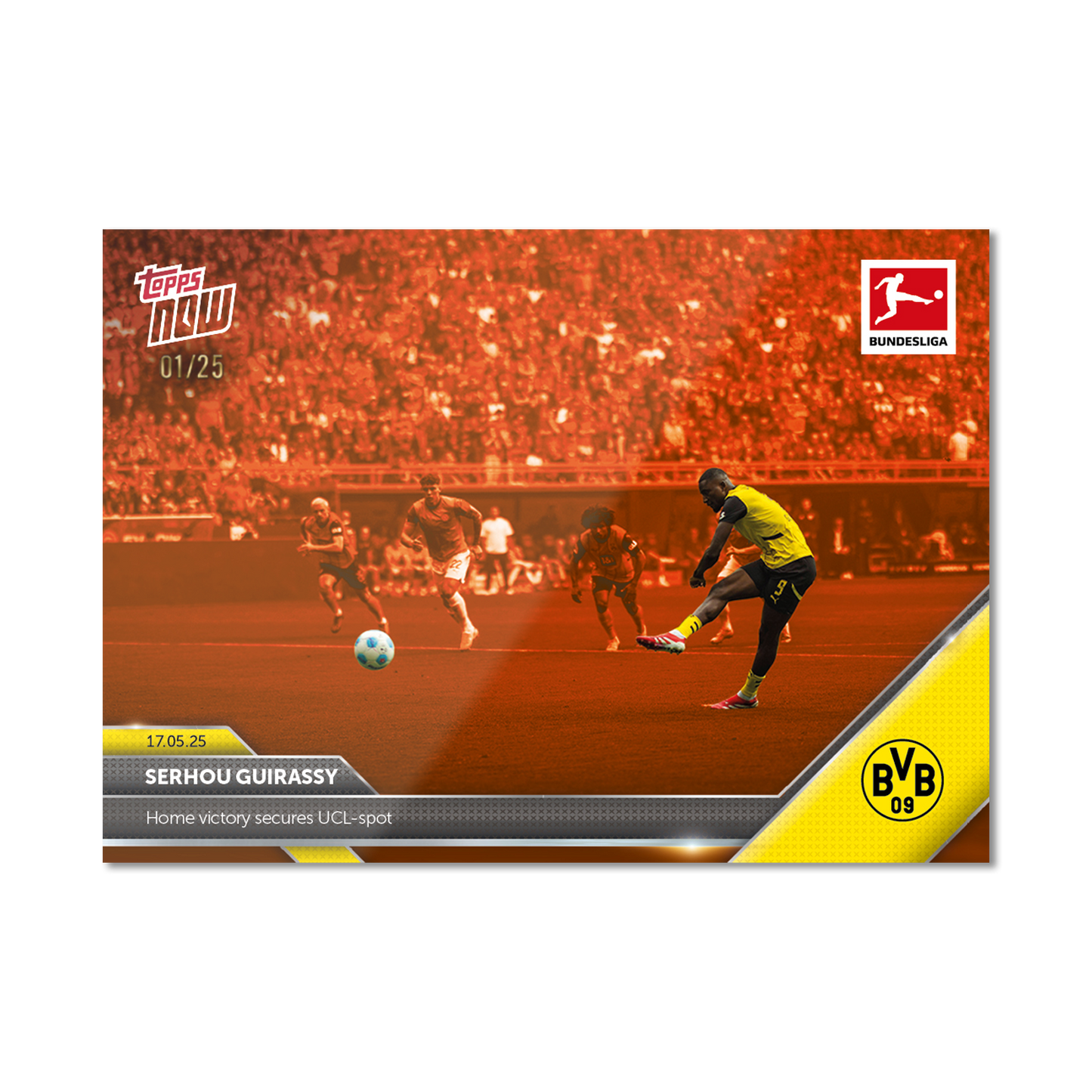 Serhou Guirassy - 2024-25 Bundesliga Topps NOW® - Card 192 - PR: 145
