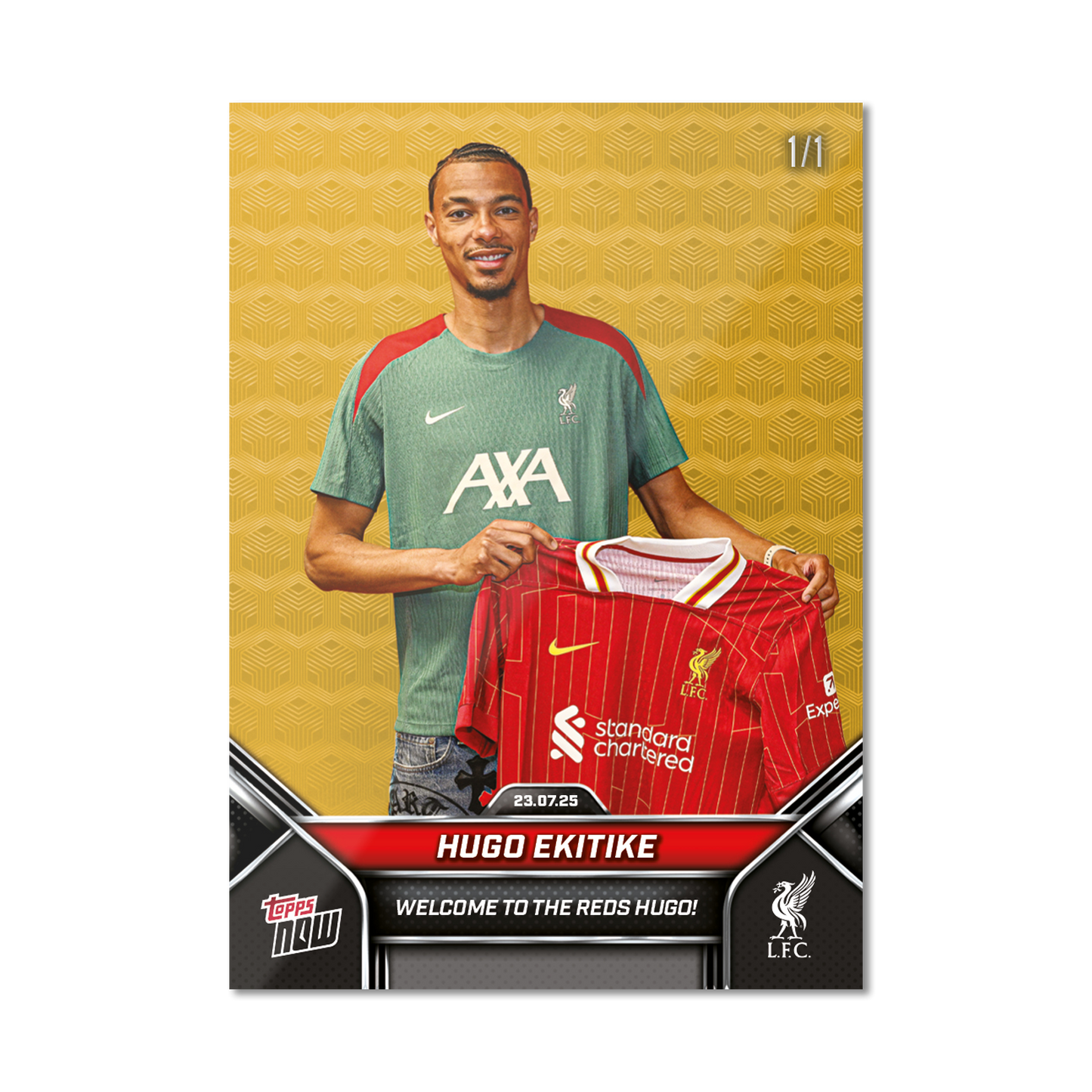 Hugo Ekitike - 2024-25 Liverpool Topps NOW® - Card 2 - PR: 656