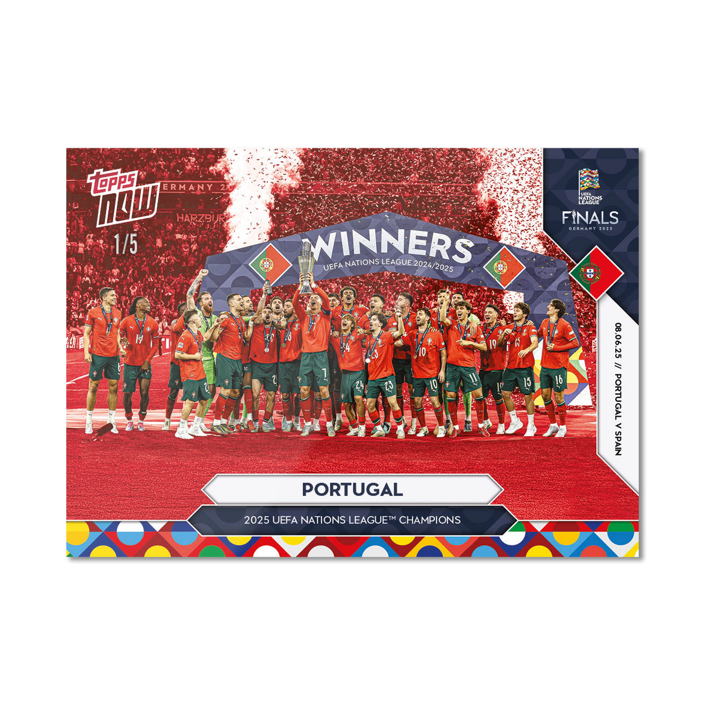 Portugal - 2025 UEFA Nations League Topps NOW® - Card 4 - PR: 2177