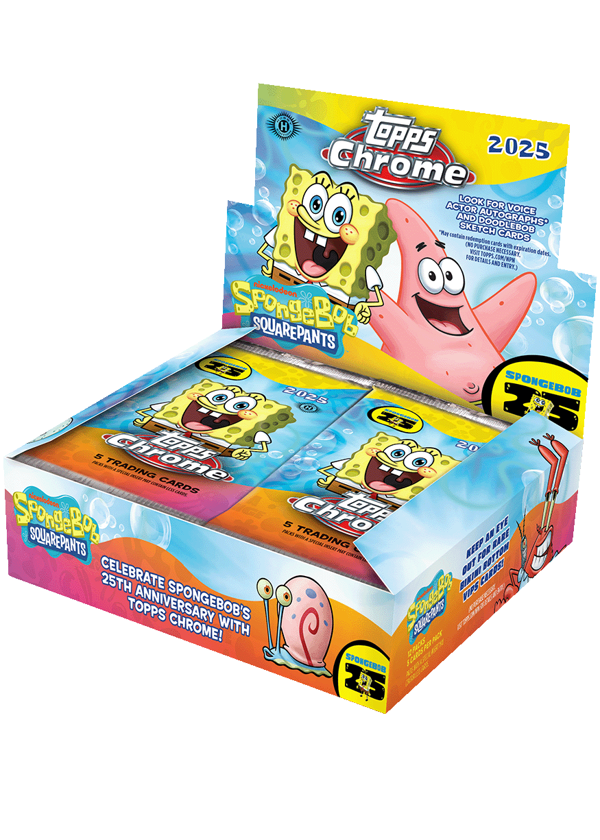 2025 Topps Chrome® SpongeBob 25th Anniversary - Hobby Box