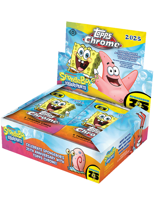 2025 Topps Chrome® SpongeBob 25th Anniversary - Hobby Box