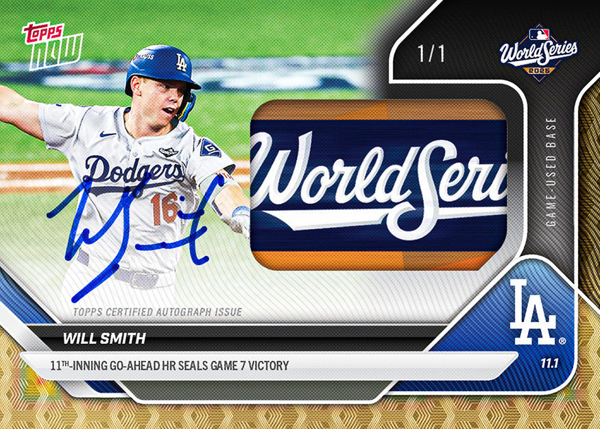 Will Smith - 2025 MLB Topps NOW® - Card 924 - PR: 9898