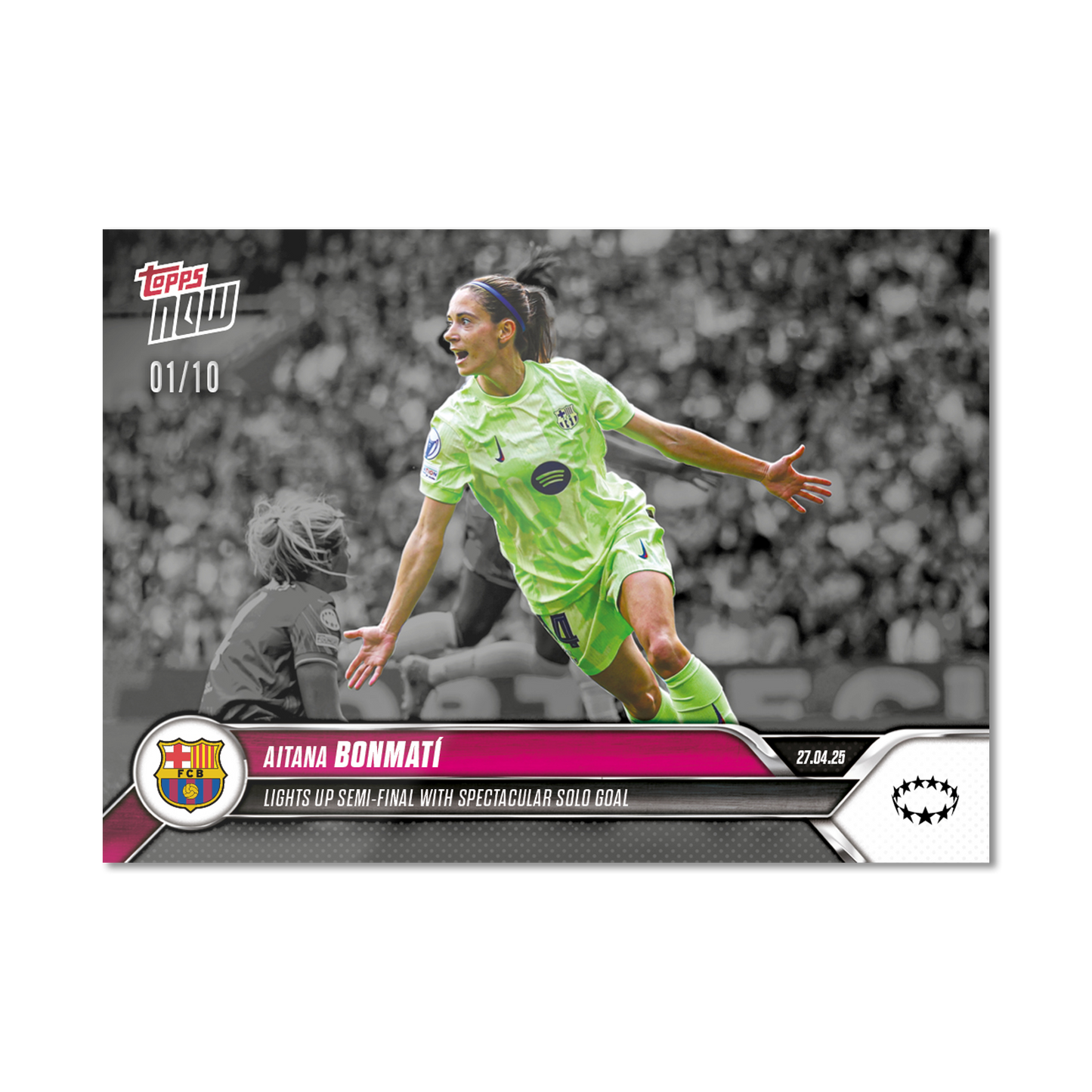 Aitana Bonmatí - 2024-25 UWCL Topps NOW® - Card 23 - PR: 721