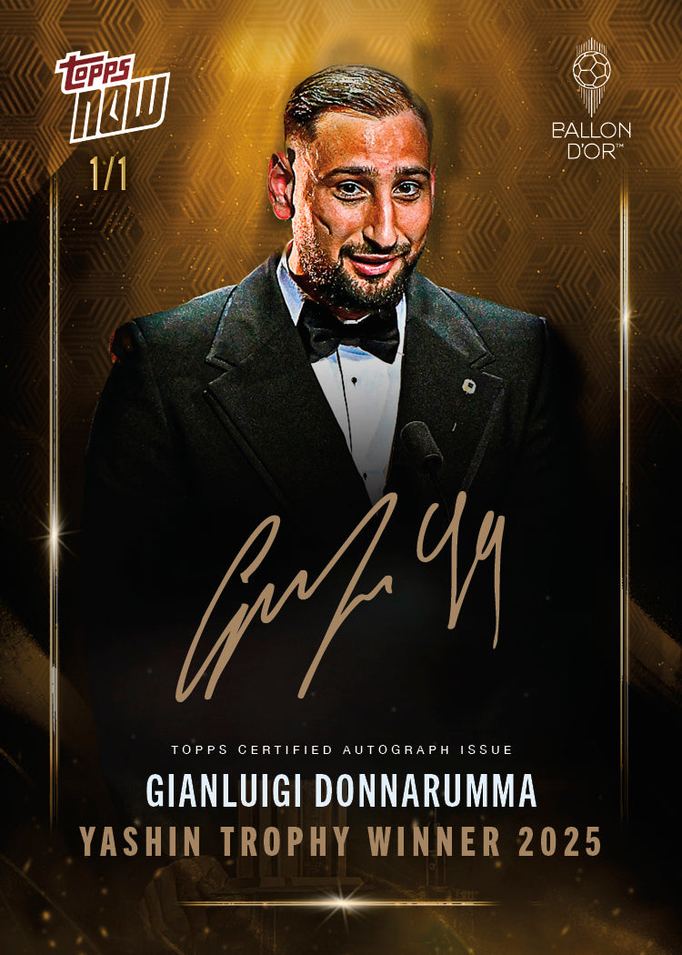 Gianluigi Donnarumma - 2025 Ballon d'Or Topps NOW® - Card 5 - LOOK FOR AUTO & RELICS - PR: 739