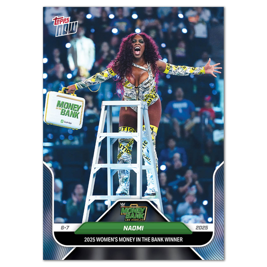 Naomi - 2025 WWE Topps NOW® - Card 62 - LOOK FOR AUTOS - PR: 1133